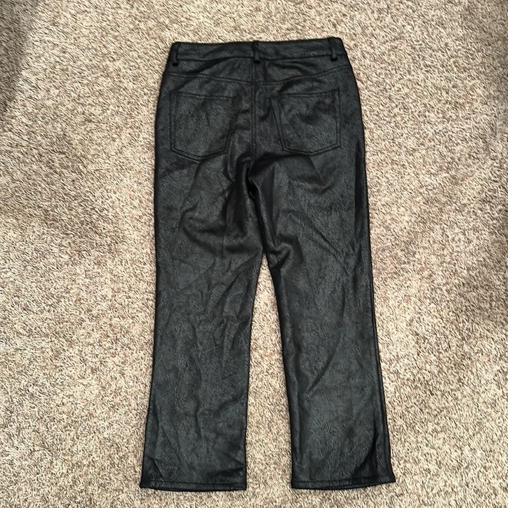 Frye and Co Faux Leather Pants, size 10. New without tags. - Picture 2 of 5